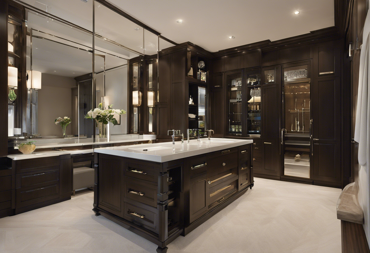 An image that showcases the sleek and modern design of high-quality plumbing fixtures, emphasizing their functionality and beauty in a dream home