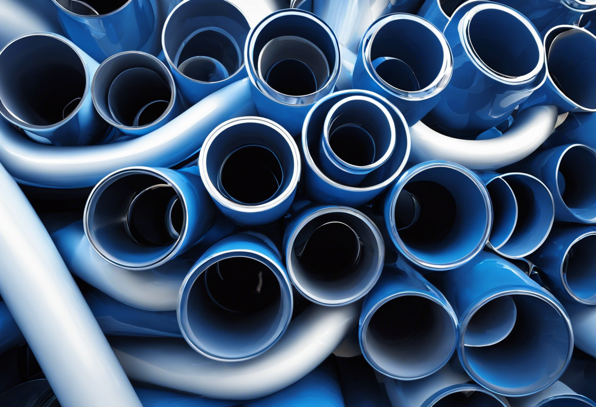 An abstract image representing the flow of water through pipes, with varying widths and curves to symbolize the challenges of maintaining consistent pressure